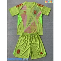 Camisa de time de futebol Argentina Goleiro Replicas 2º Equipamento Infantil Copa America 2024 Manga Curta (+ Calças curtas)